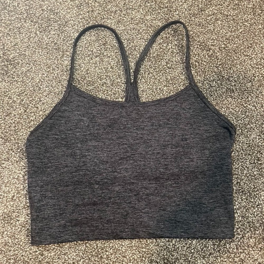 aerie heathered gray tank top